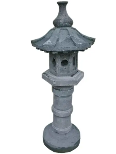 Product image 1 of the product “Japanese garden lantern, model Kasuga, natural stone - (Andesite), in the sizes from 80cm to 150cm ”
